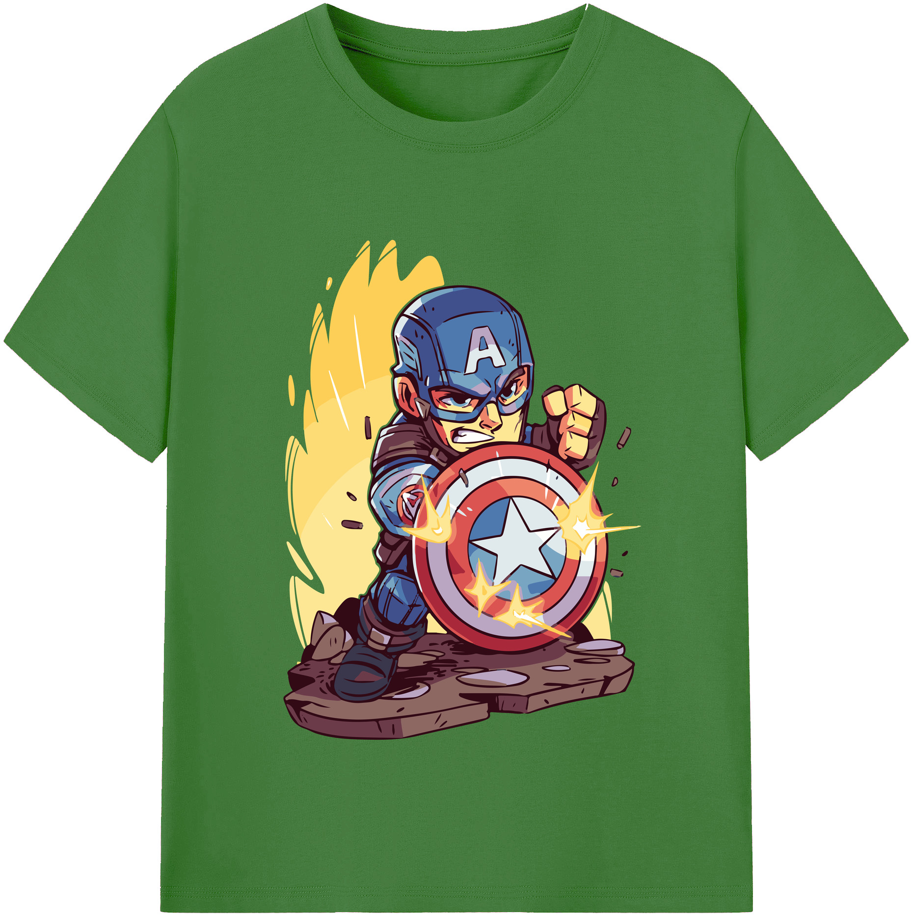 （画像用） アベンジャーズ The Avengers レディースカジュアルプリントTシャツ（綿100％）